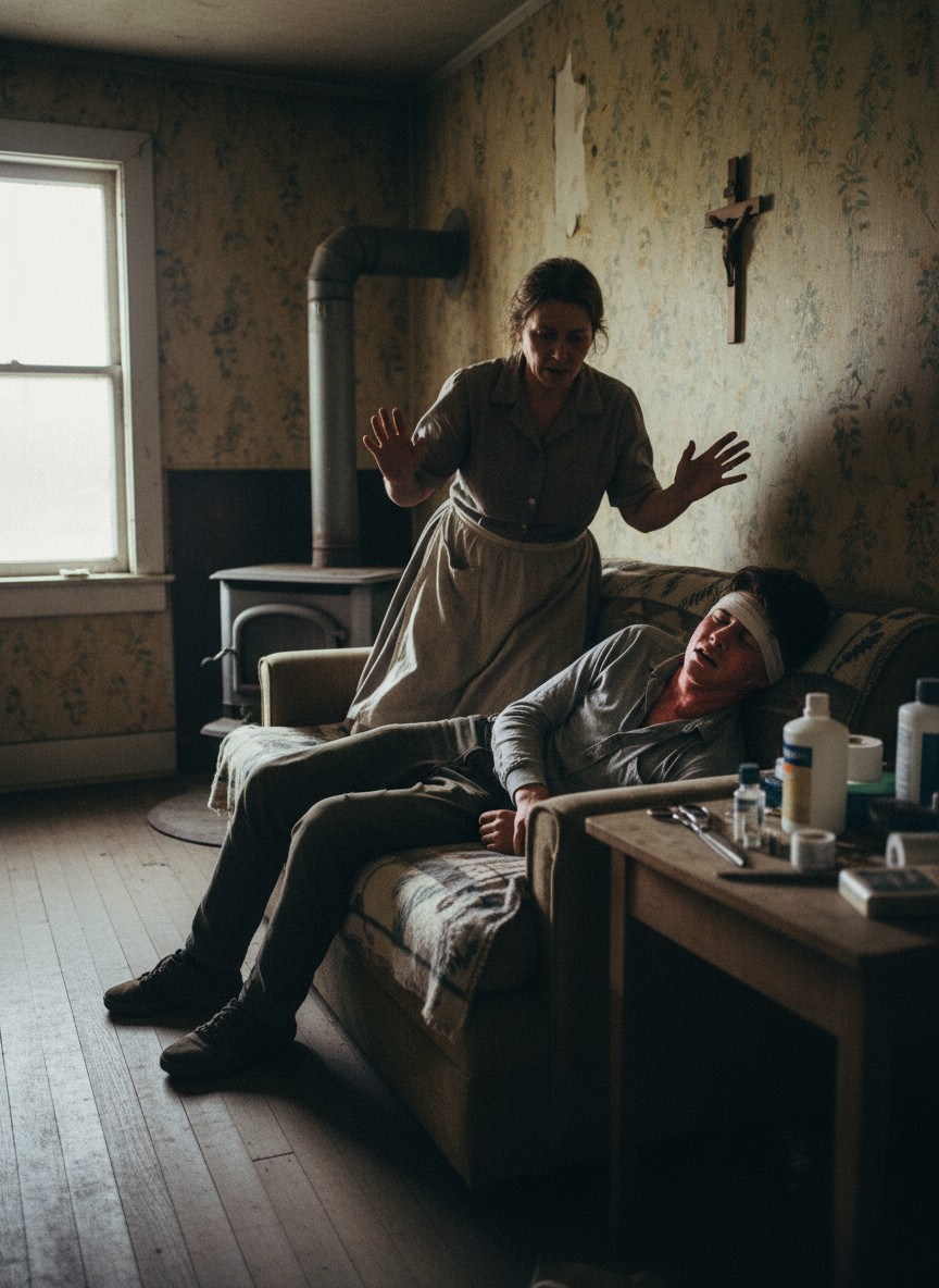Mother tried to take him to the hospital, but between rasping breaths he whispered that he’d rather die than see a doctor.