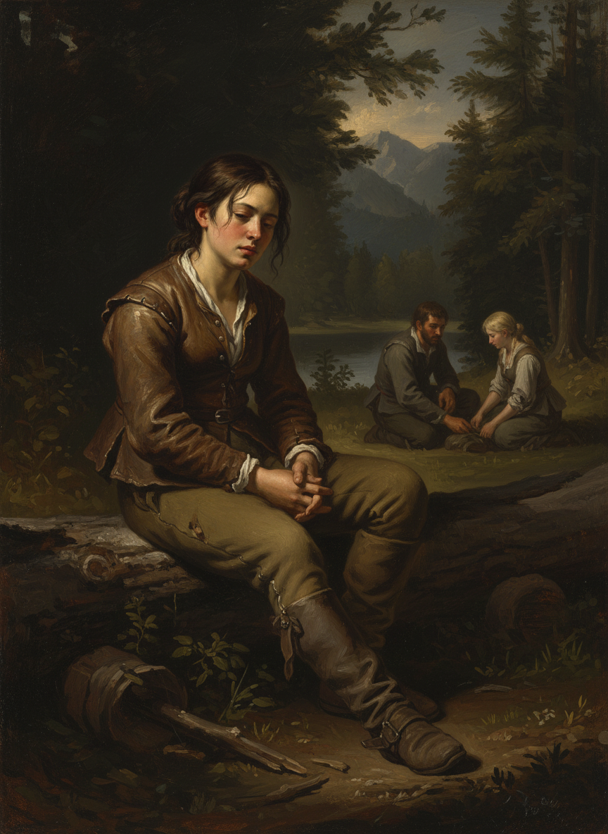 When we arrived at the lake, Shawn and Emily slipped nimbly off their horses and began to make camp; it was all I could do to unhitch Apollo’s saddle and ease myself onto a fallen tree.