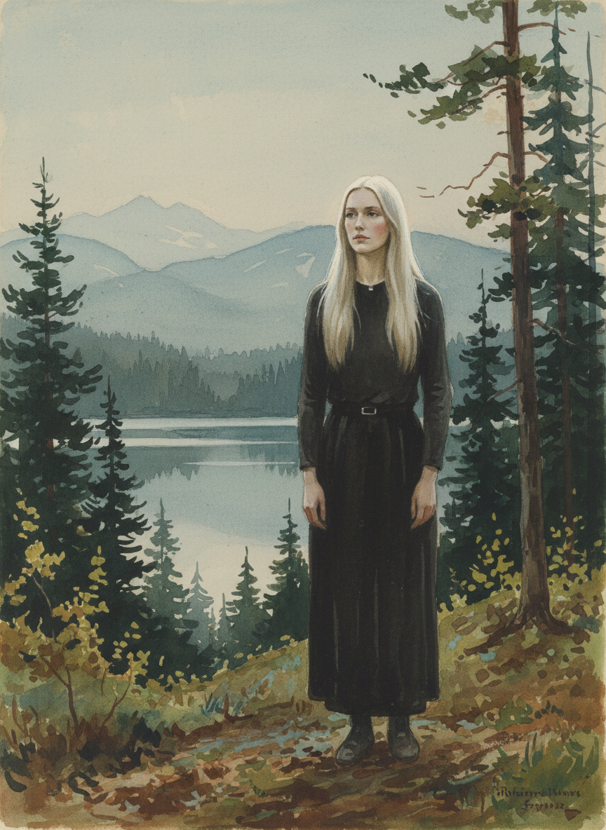 She was tall and unthinkably slight, with long, straight hair so blond it was nearly silver.