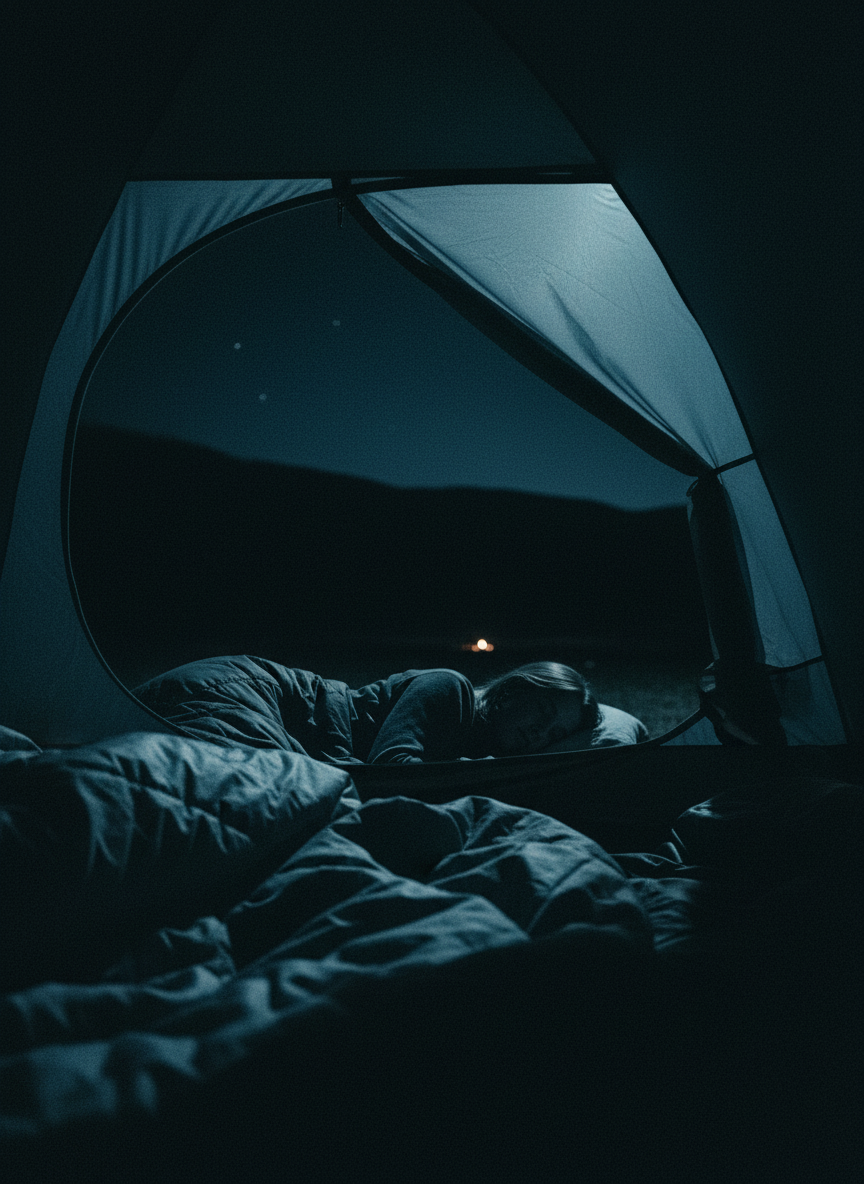 I lay awake in the dark next to Emily, listening to the crickets.