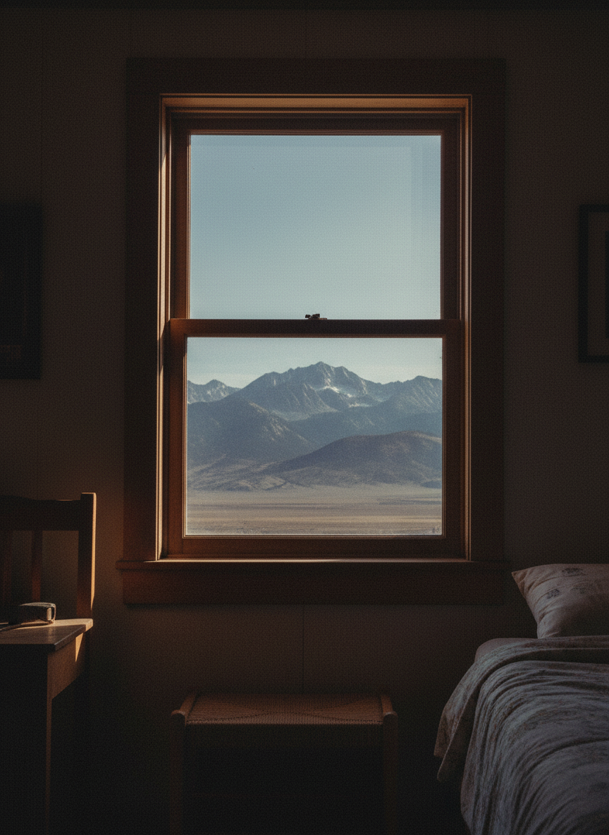 I stared at the Rockies from my bedroom window and was struck by how implausible they seemed.
