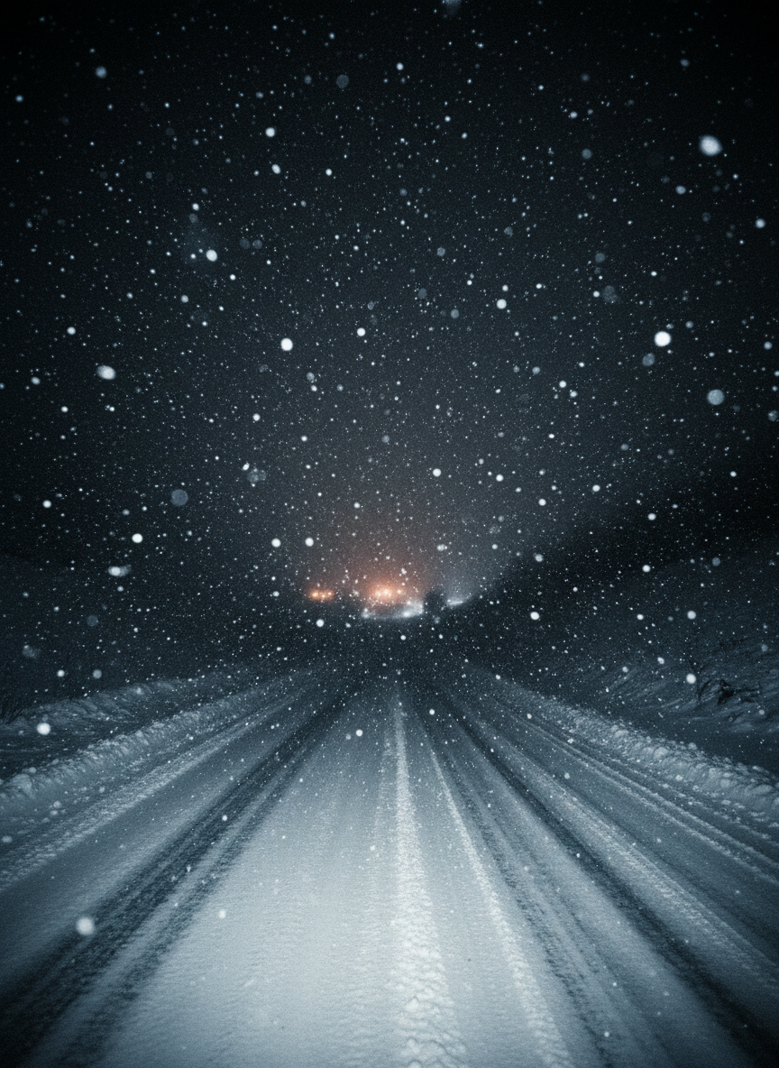 There was a blizzard that night, one of those mighty mountain storms that clears the roads and closes the towns.