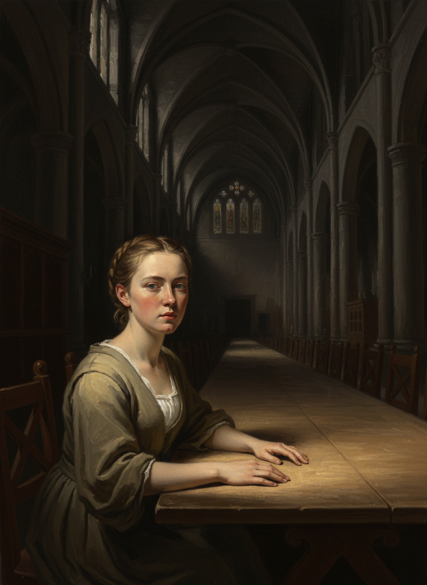 It was like eating in a church, the ceiling was cavernous, and I felt under scrutiny, as if the hall knew I was there and I shouldn’t be.