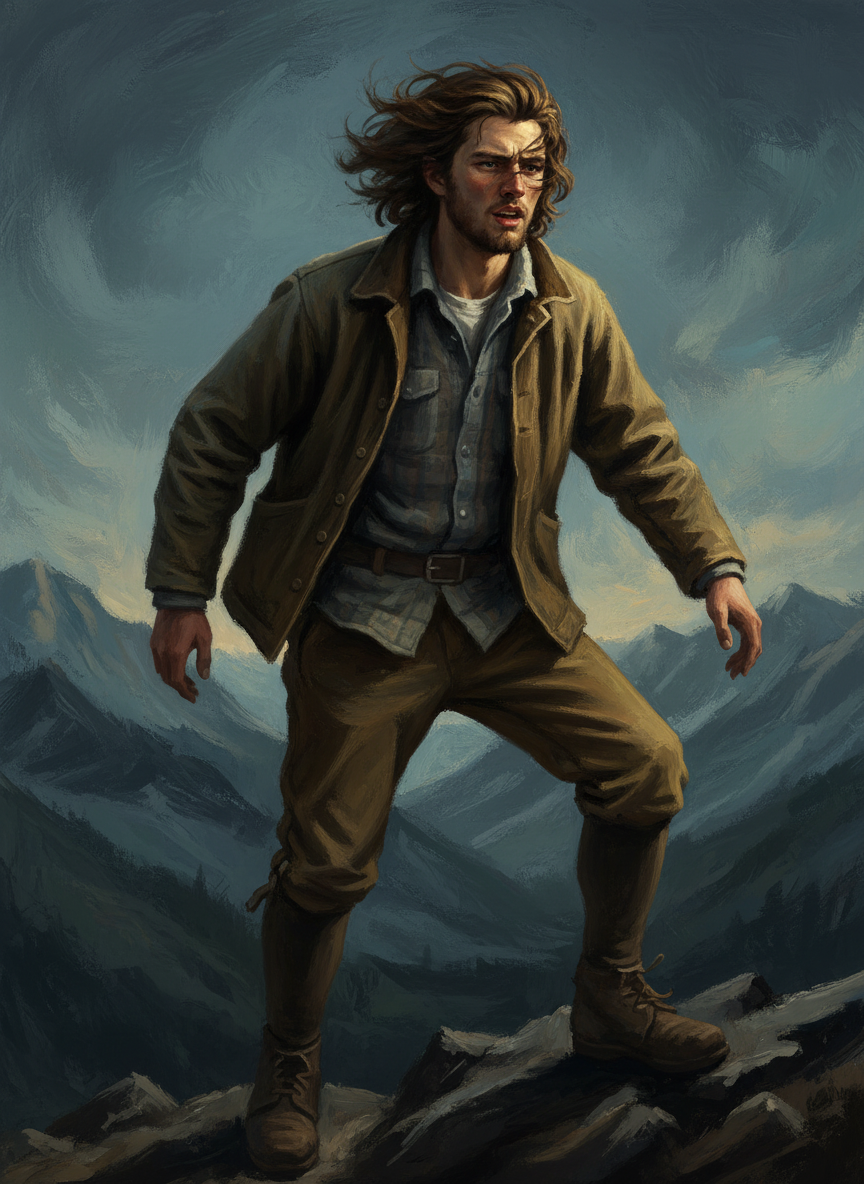 Kerry. He had followed me, but he seemed unsteady on his feet, nearly pitching with every rush of wind.
