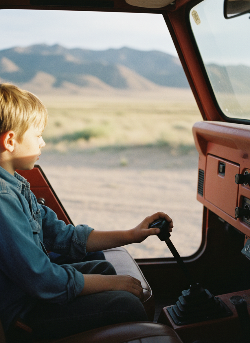 I was seventeen, in a red jeep, and a boy I loved had just touched my hand.