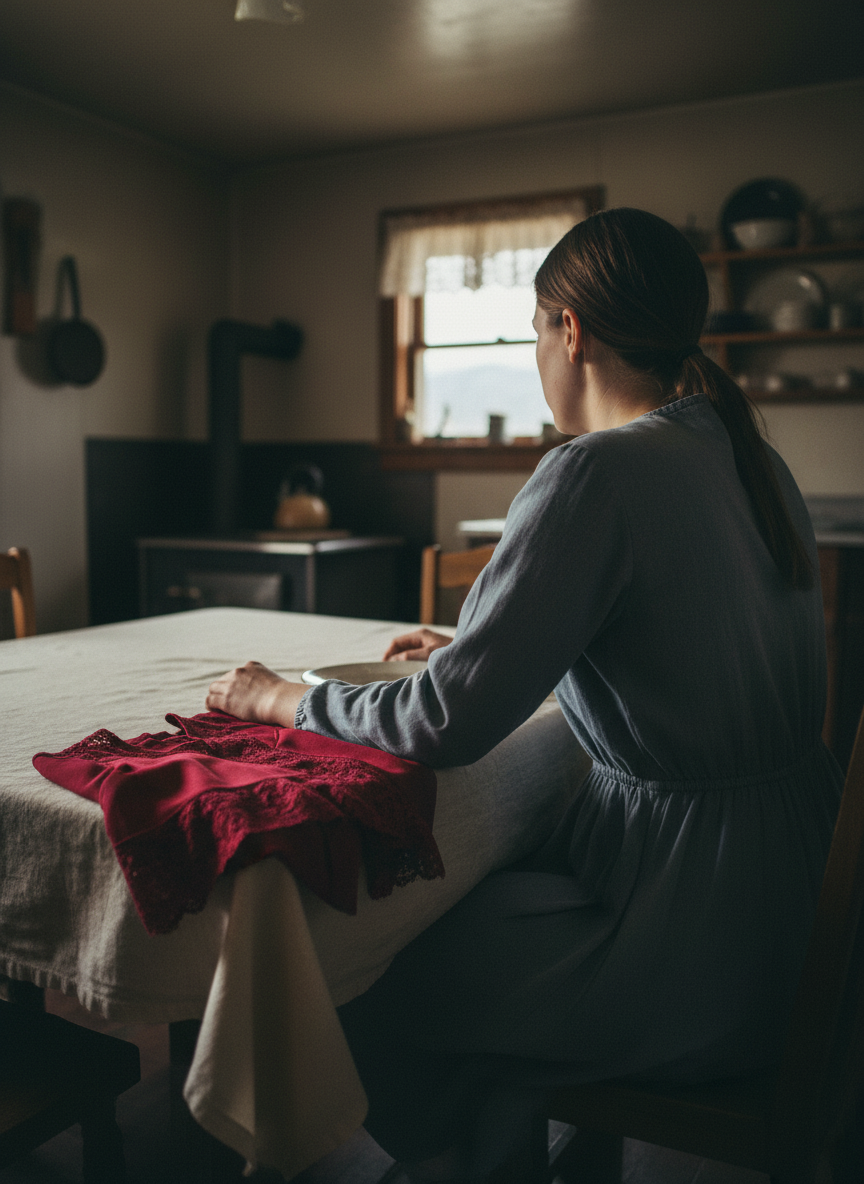 I struggled with this dissonance—a whorish dress, gifted to a loved daughter—until the meal had been finished and the plates cleared away.