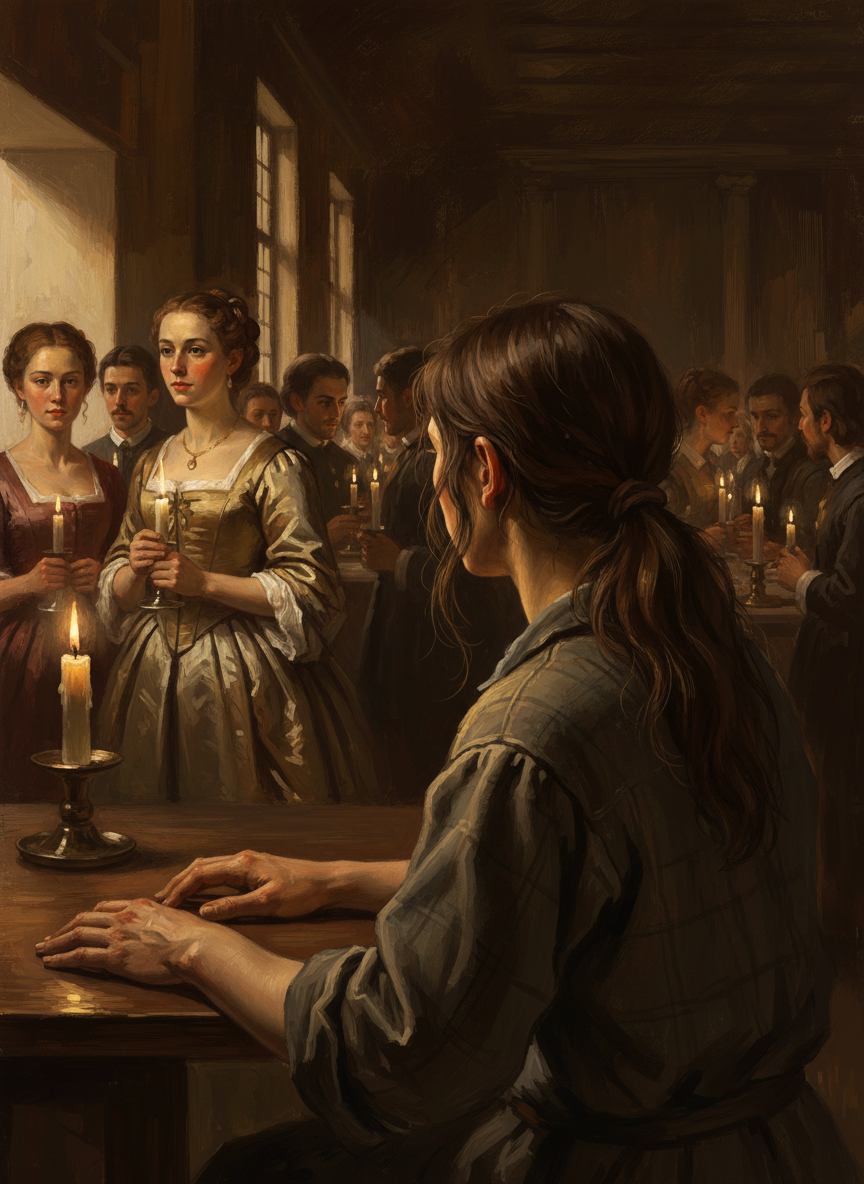 I stared at the other students as they passed, taking in every silk dress, every heavily lined eye.
