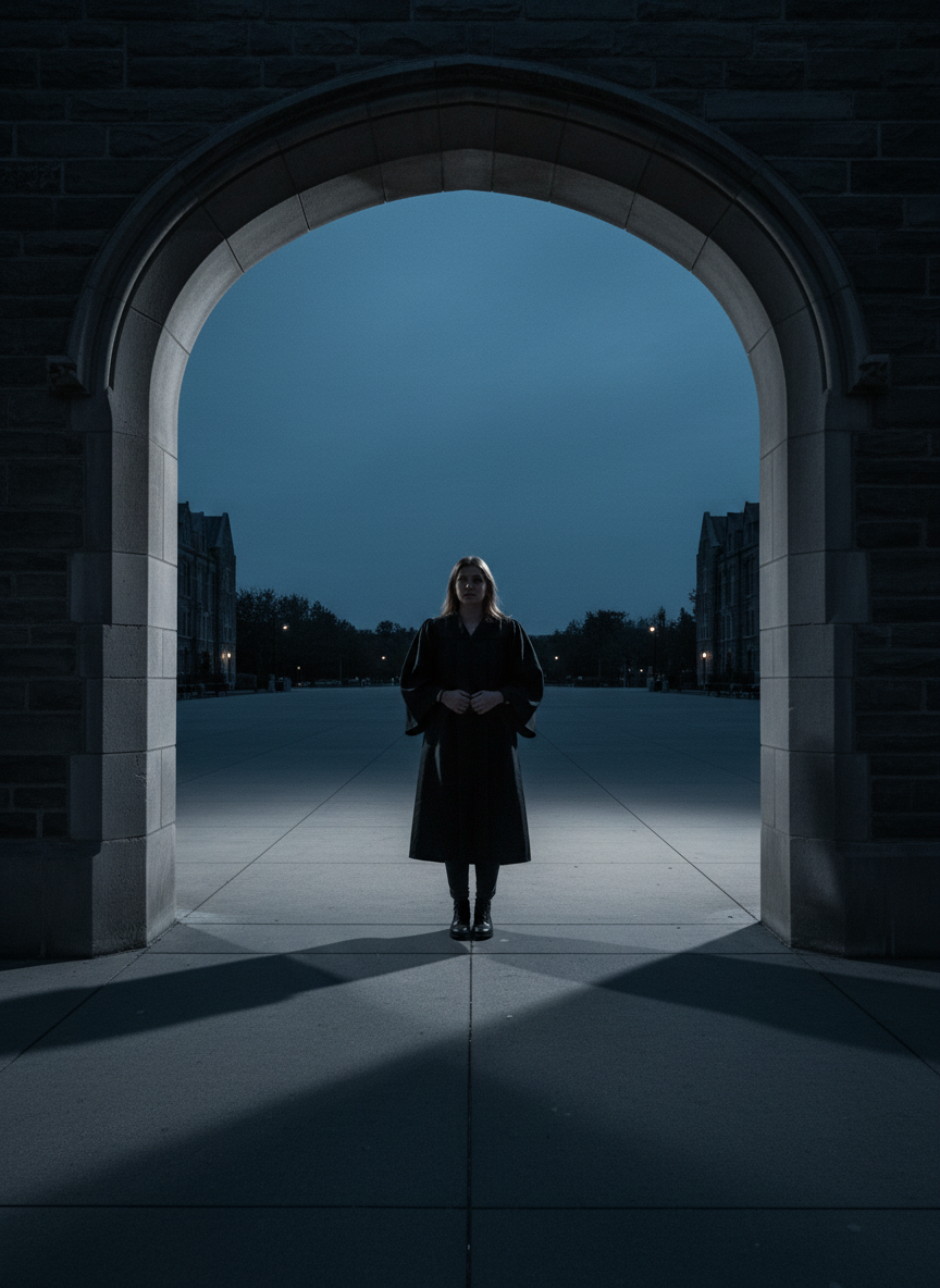 I waited for my parents at the entrance, but they never appeared.