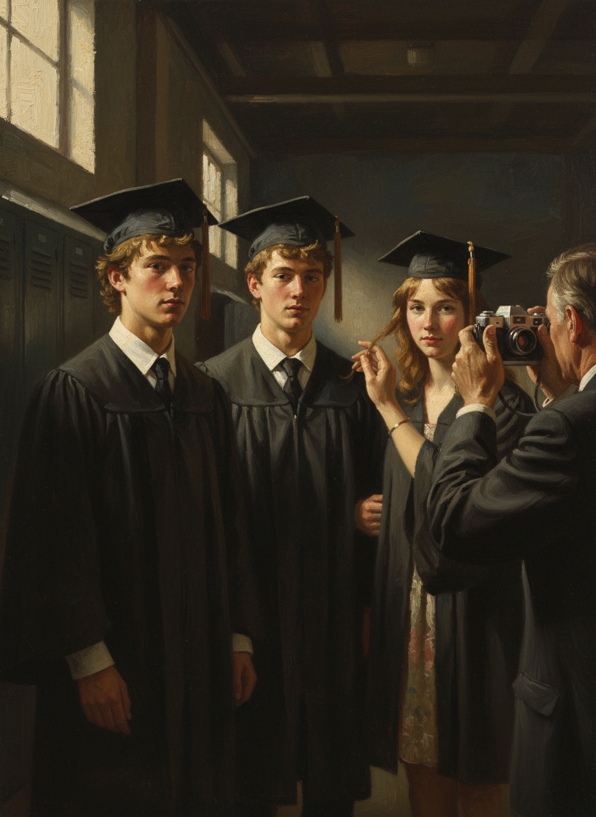 What I remember is waiting with my friends before the music began, watching their fathers snap pictures and their mothers fix their hair.