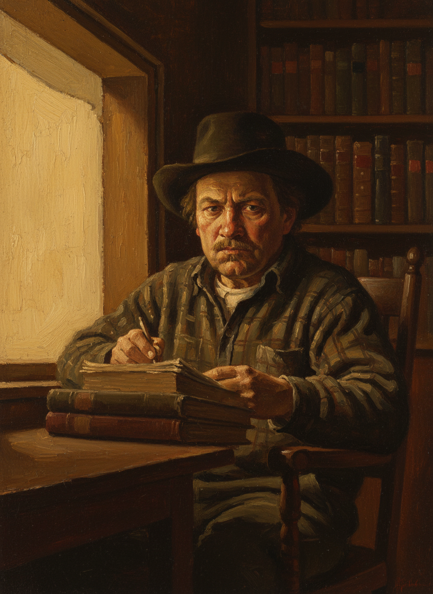 I stood and went to my room, pausing to take a last look at my father, who was inhaling deeply, readying himself to deliver a lengthy lecture.