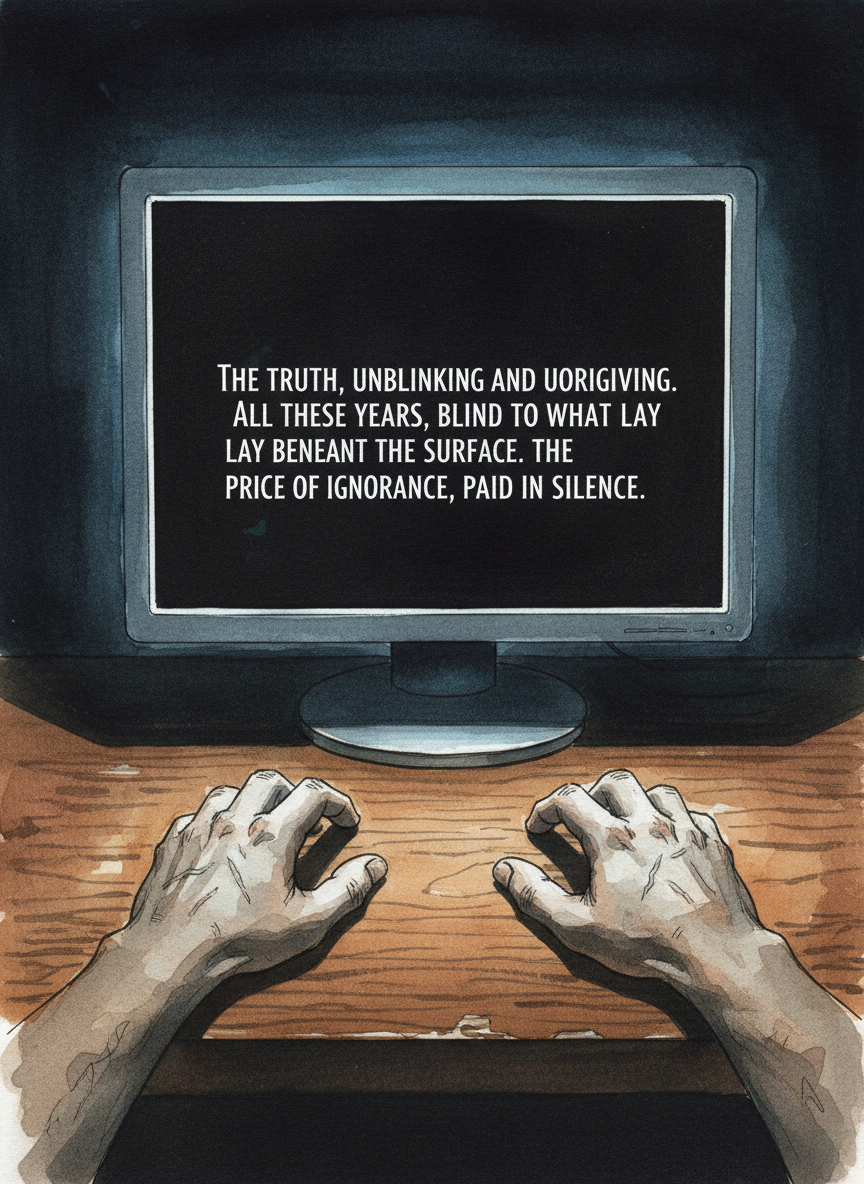 But the words would not be hushed; they shouted at me from the screen.