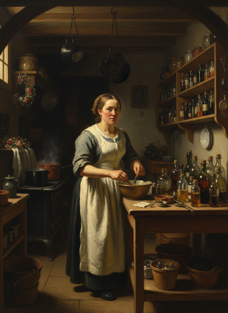 Mother moved about the house with the vitality of ten people, mixing tinctures and essential oils, directing her employees between making funeral arrangements and cooking for every cousin and aunt who dropped in unannounced to reminisce about Grandma.