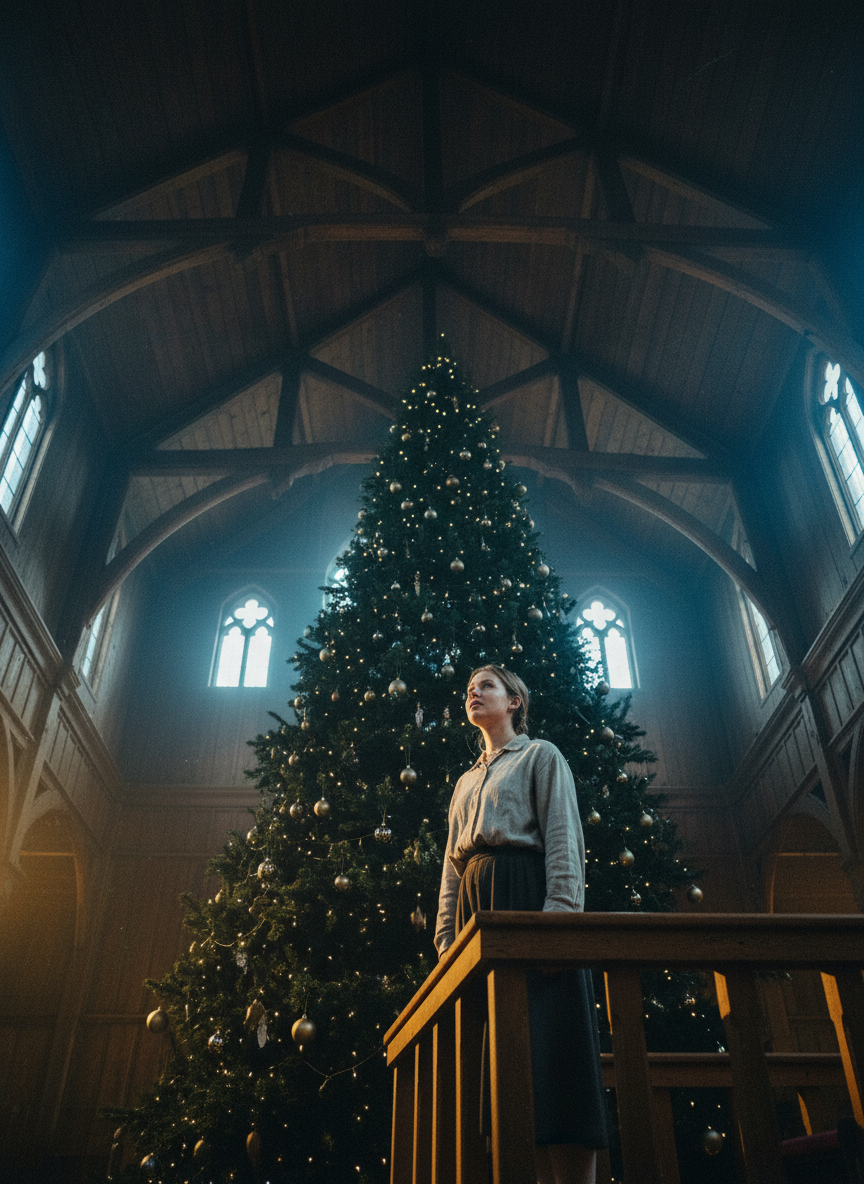 I had not sung for years, and never without my father to hear me, but a few hours later I joined the chamber choir on a platform near the rafters, above the massive Christmas tree that dominated the hall.