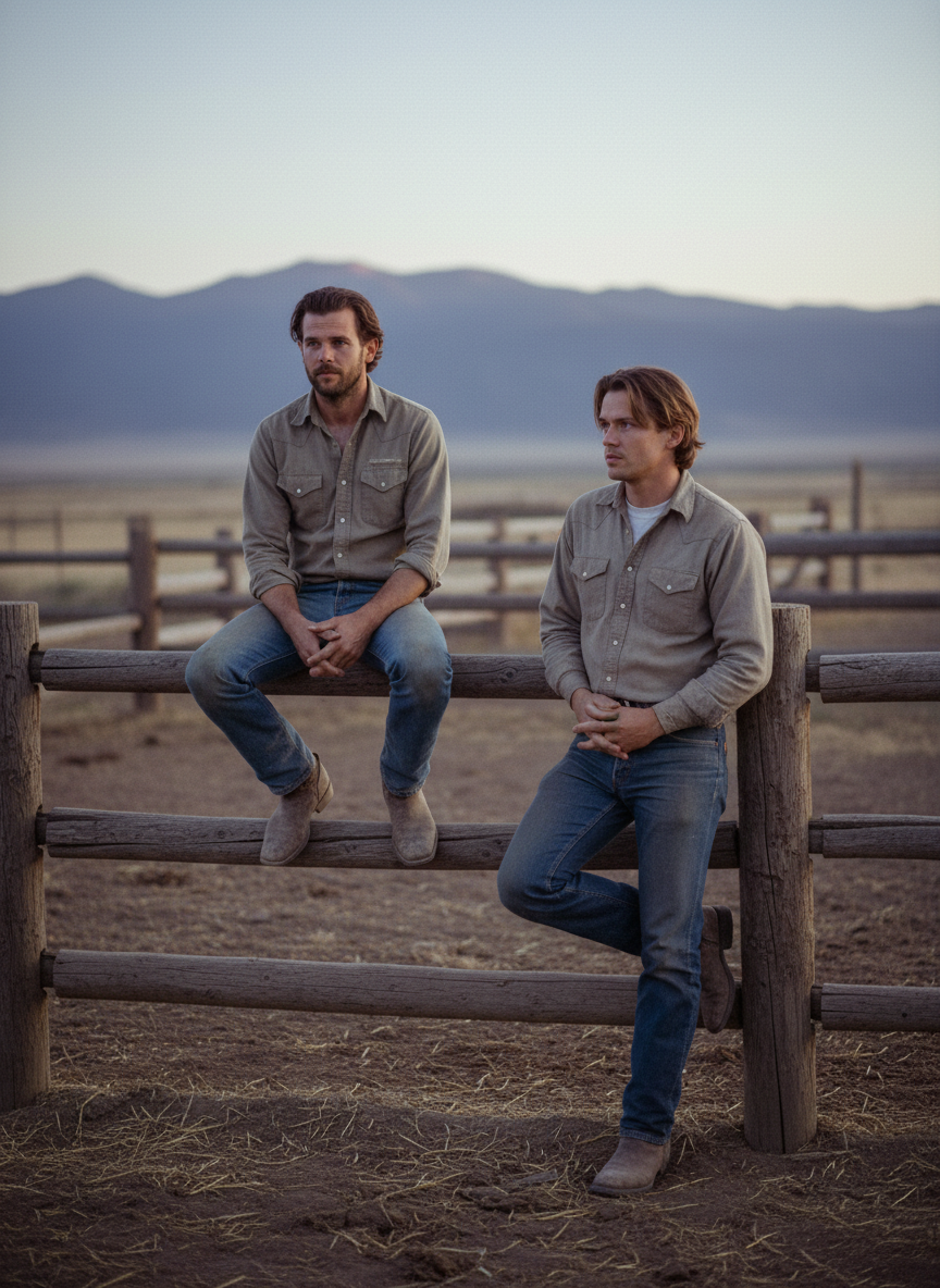 The conversation was calm, comfortable, like it had been years before on those dusky evenings in the corral.