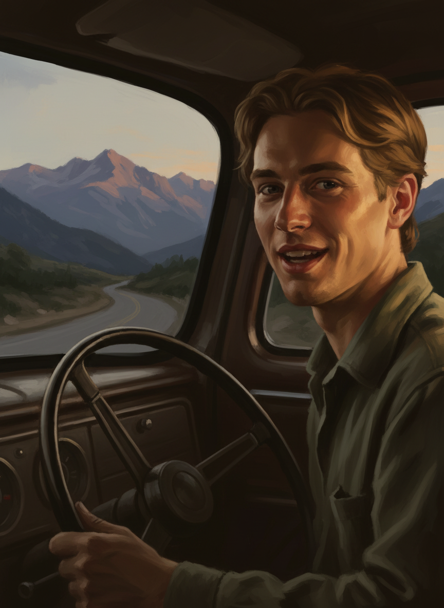 He drove the last mile to Buck’s Peak chatting cheerfully, almost playfully, about whether to watch The Man Who Knew Too Little, or not.