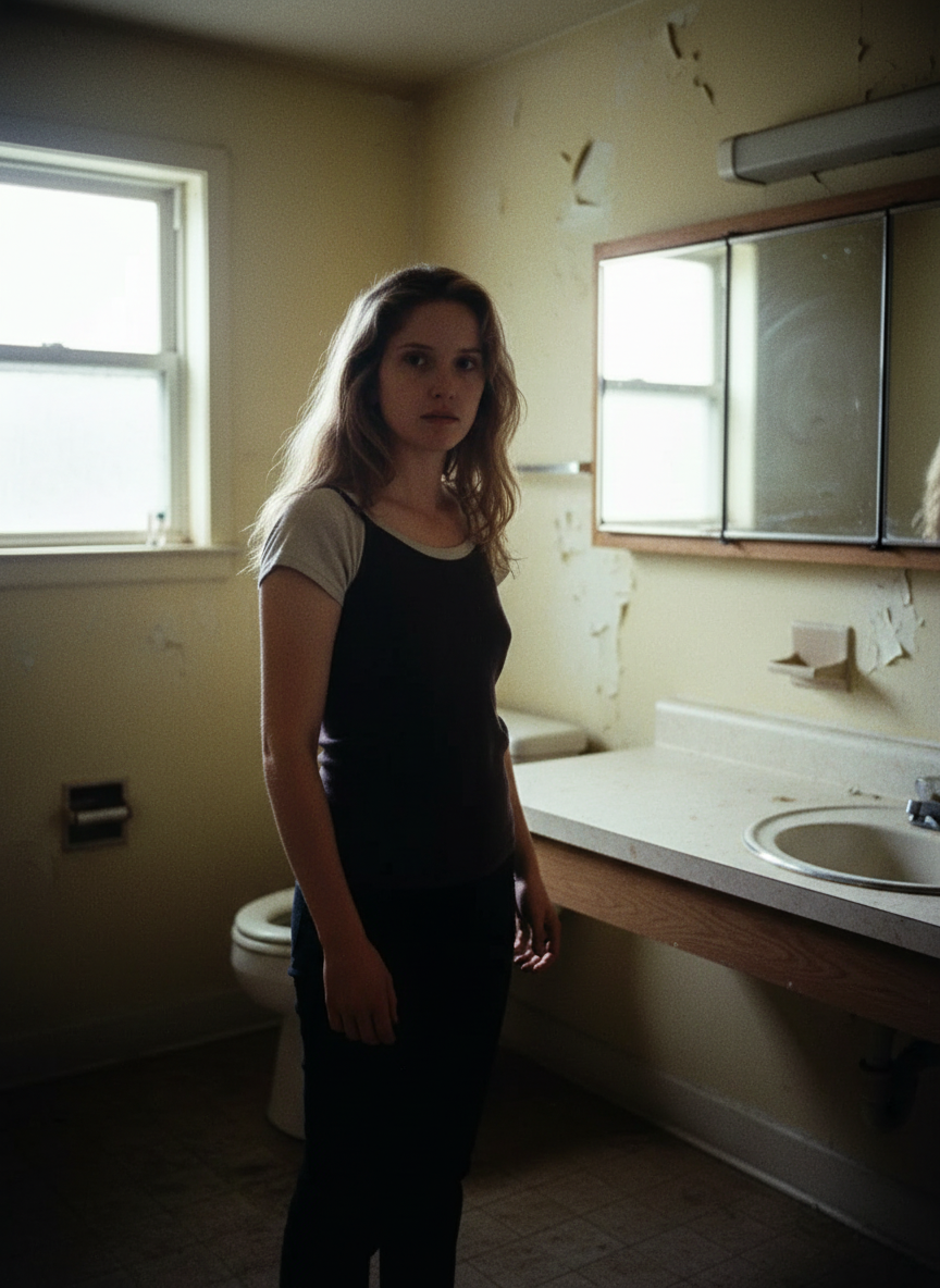 Behind me was the same toilet Shawn had put my head in, holding me there until I confessed I was a whore.