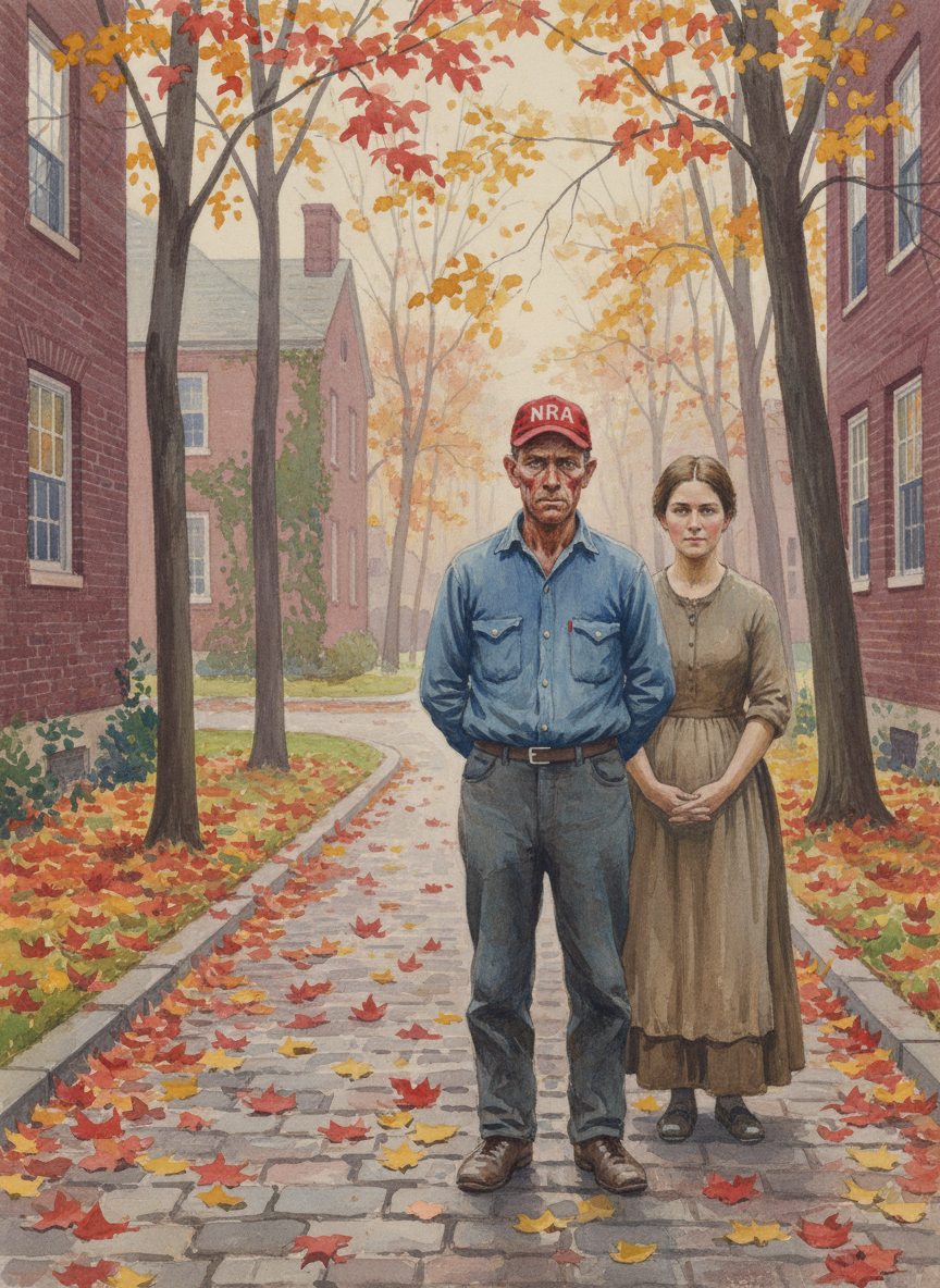 MY PARENTS ARRIVED AS the leaves began to turn, when campus was at its most beautiful, the reds and yellows of autumn mingling with the burgundy of colonial brick.